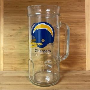 Vintage San Diego Chargers Glass Mug
